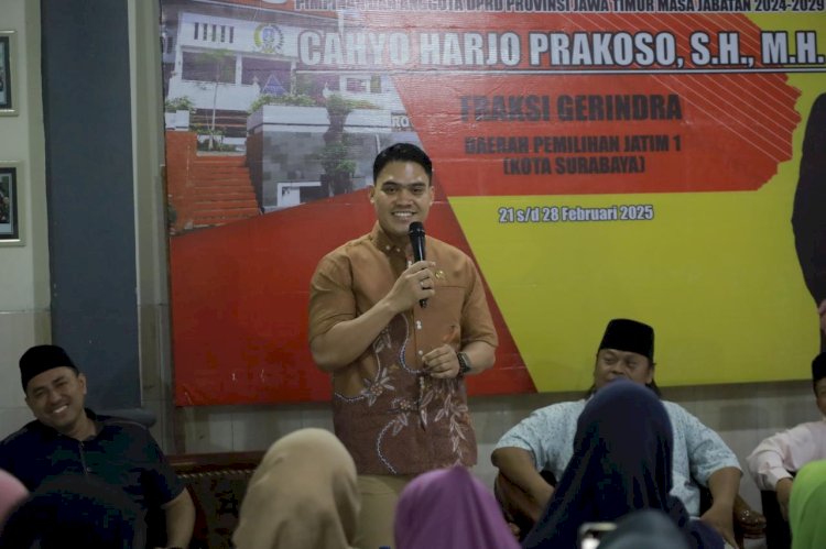 Anggota komisi E DPRD Jatim Cahyo Harjo Prakoso saat reses di Sukomanunggal/ist