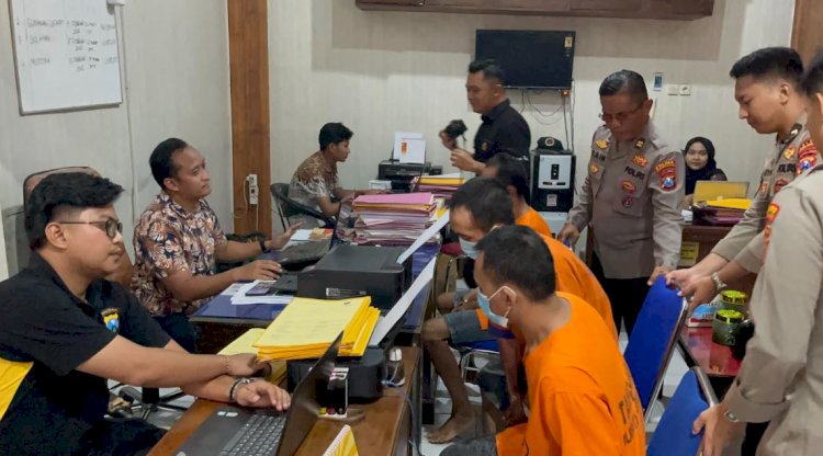 Tiga Pelaku Curanmor Saat Di Interogasi