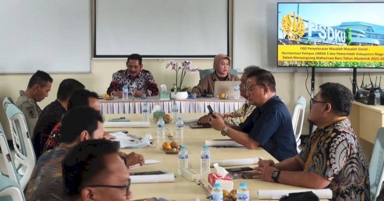 Kegiatan FGD di kampus Unesa 5 Magetan /ist