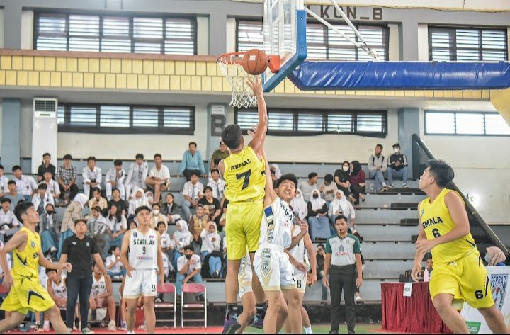 Pertandingan basket di Porprov tahun lalu/ist
