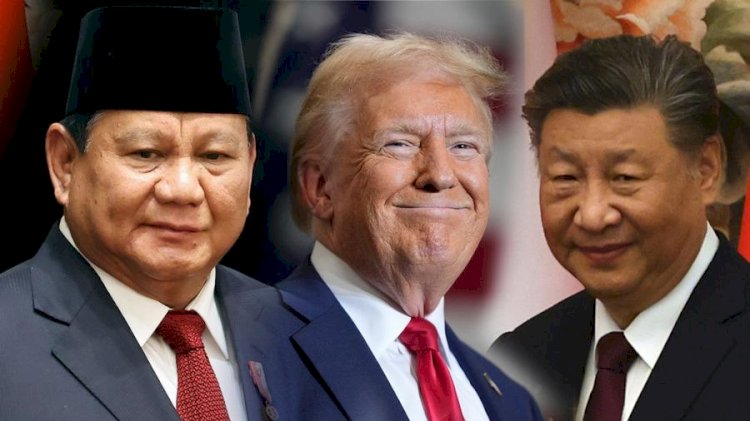 Kolase Presiden RI Prabowo Subianto, Presiden AS Donald Trump, Presiden China Xi Jinping/AP Photo
