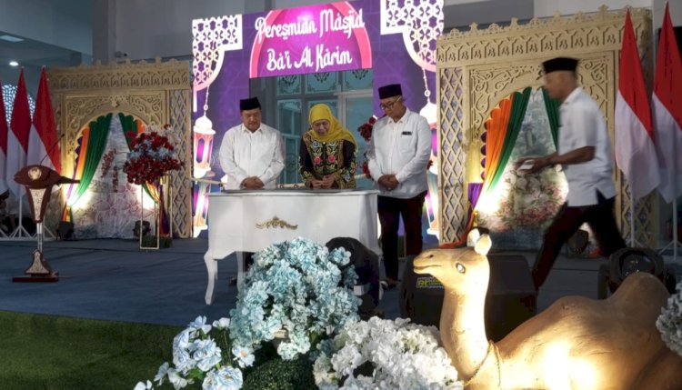 Masjid Ba'i Al Karim di Desa Sukorejo, Perak, Jombang, diresmikan Gubernur Jatim Khofifah/RMOLJatim