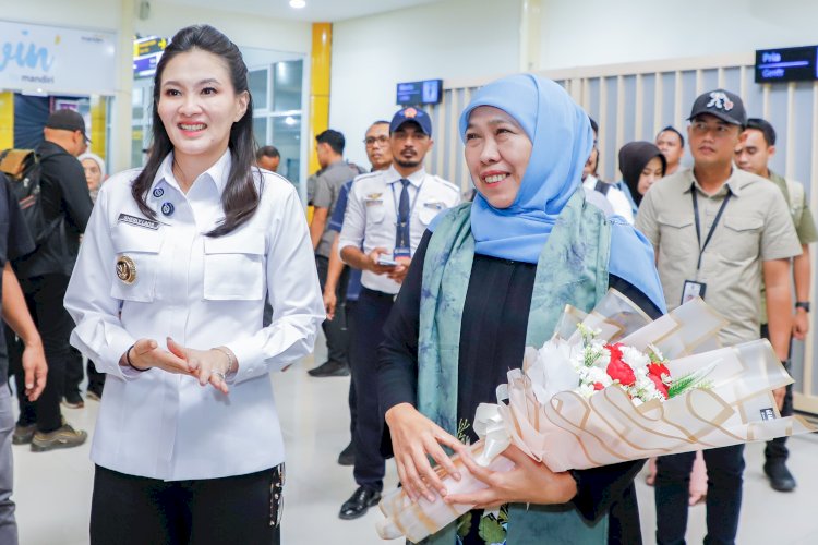 Gubernur Maluku Utara Sherly Tjoanda Laos dan Gubernur Jatim Khofifah Indar Parawansa