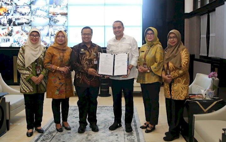 Pemkot Surabaya menerima hibah tanah berupa jalan dari BBVF Pusvetma/RMOLJatim
