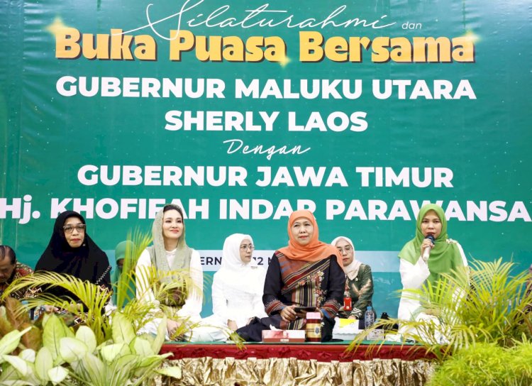 Gubernur Jawa Timur Khofifah Indar Parawansa dan Gubernur Maluku Utara Sherly Tjoanda Laos/Ist