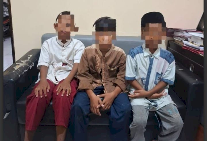 Tiga Bocil di Gresik 4 Kali Lakukan Curanmor Diamankan Polisi/RMOLJatim