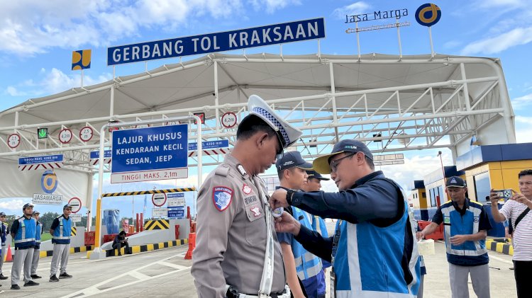 Peresmian pembukaan exit tol Probowangi Gending-Paiton secara fungsional oleh PT Jasamarga/Ist