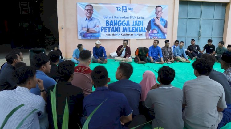Komitmen PAN dalam diskusi bersama petani milenial di Sedesa Farm, Desa Solokuro, Kecamatan Solokuro, Kabupaten Lamongan, Minggu (23/3/2025).