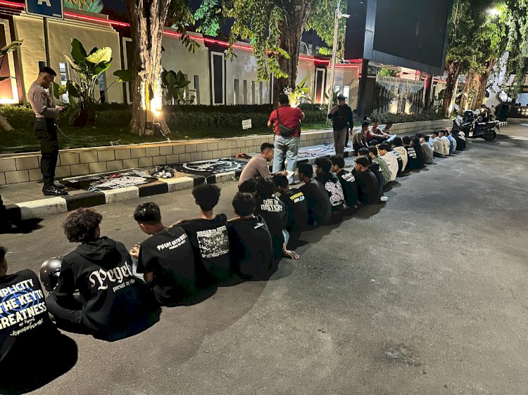 para pemuda yang diamankan/ ist 