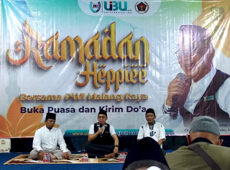 Kegiatan UIBU dan PWI Malang Raya saat menggelar doa bersama/RMOLJatim