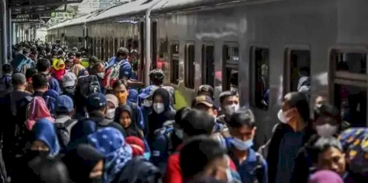 Ilustrasi penumpang kereta api/Net