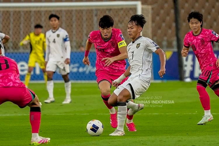 Timnas U-17 Indonesia saat melawan Korea Selatan/Ist