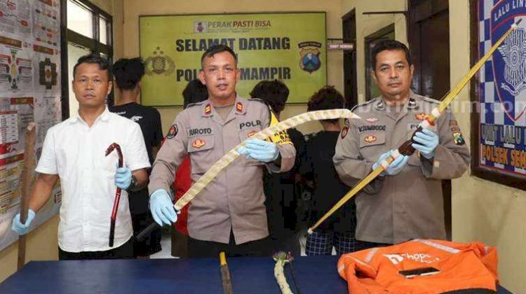 Barang bukti yang diamankan polisi . ist 