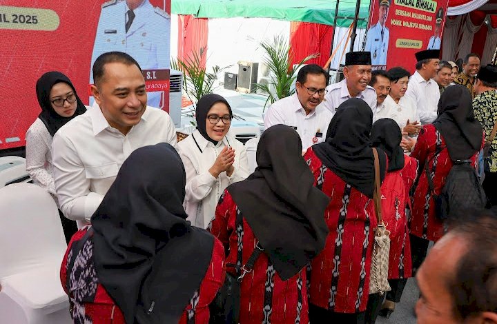 Wali Kota Eri halal bihalal bersama 8.000 Tendik Surabaya/RMOLJatim