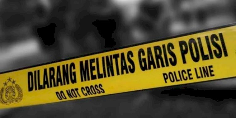 Garis polisi aksi pembobolan rumah kosong/Ist
