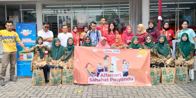 Kegiatan Alfamart Sahabat Posyandu bersama Swetty dukung tumbuh kembang Balita/ist
