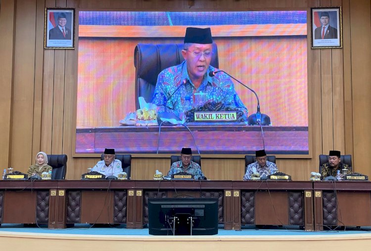 Suasana rapat paripurna DPRD Kabupaten Malang/Ist