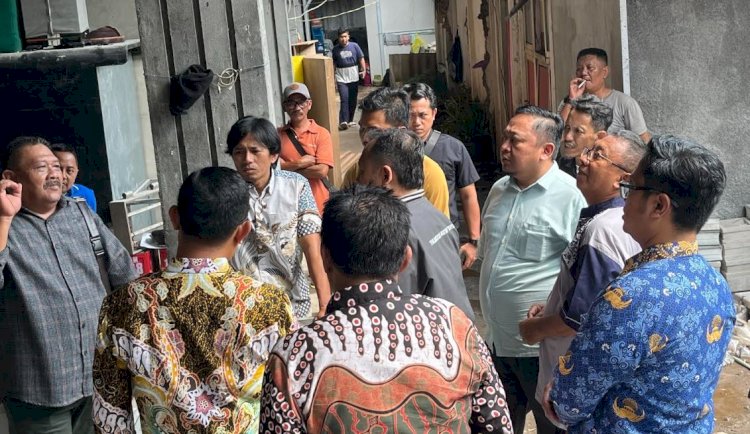 Komisi III DPRD Kota Probolinggo Saat Sidak Ke Lokasi Pembangunan Hotel Magnet Di Jalan Brigjen Katamso