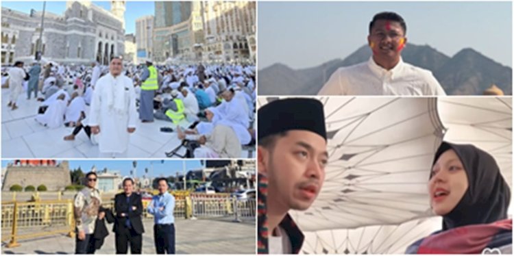Kolase foto tangkapan layar para pimpinan kelompok Cipayung Plus sedang berjalan-jalan di luar negeri/RMOL