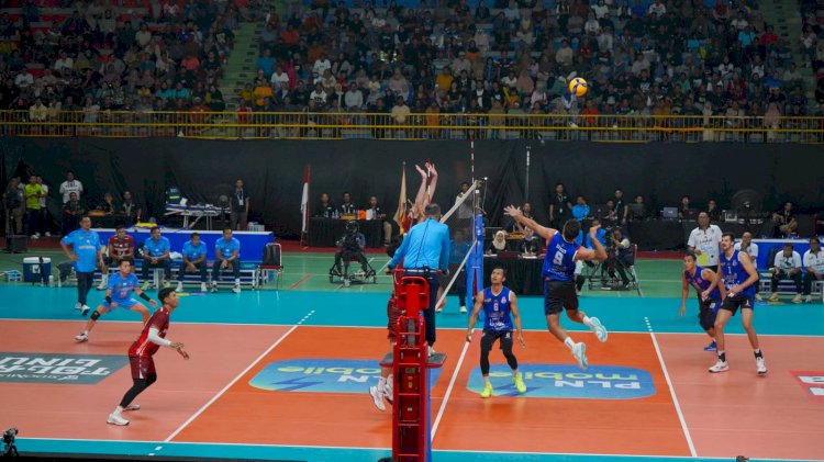 Tim voli putra Jakarta LavAni Livin' Transmedia  menang 3-0 atas Palembang Bank Sumsel Babel dalam ajang Proliga/ist