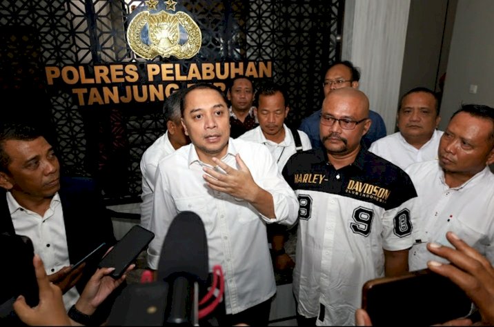 Teks foto: Edy Rudyanto bersama Wali Kota Eri/RMOLJatim   