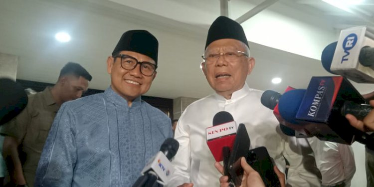 Wakil Presiden ke-13 RI, KH Maruf Amin, dan Menteri Koordinator bidang Pemberdayaan Masyarakat, Muhaimin Iskandar/RMOL