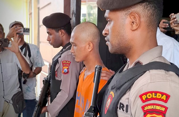 Pelaku saat di Polres Probolinggo. /RMOL Jatim 