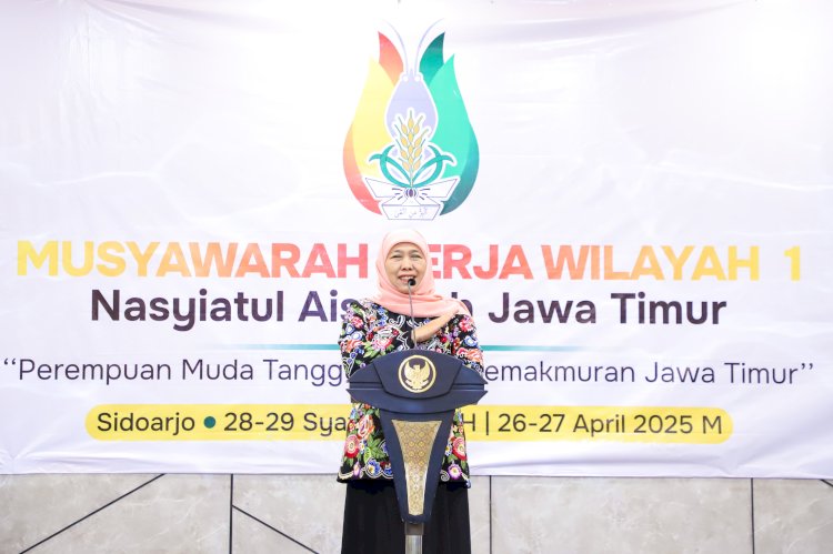 Khofifah saat menghadiri Muskerwil I Nasyiatul Aisyiyah Jawa Timur/Ist