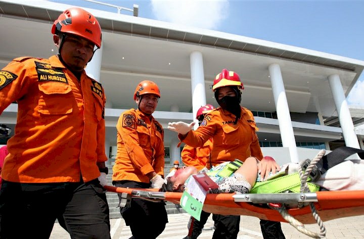 Simulasi Tanggap Bencana di Rumah Sakit Eka Candrarini/ist