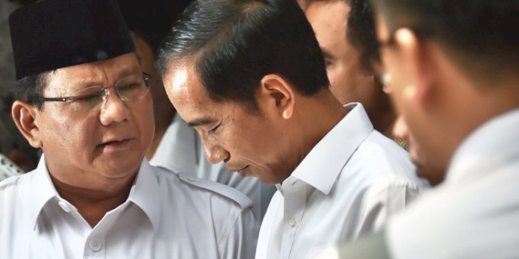 Presiden Prabowo Subianto dan Joko Widodo/Ist