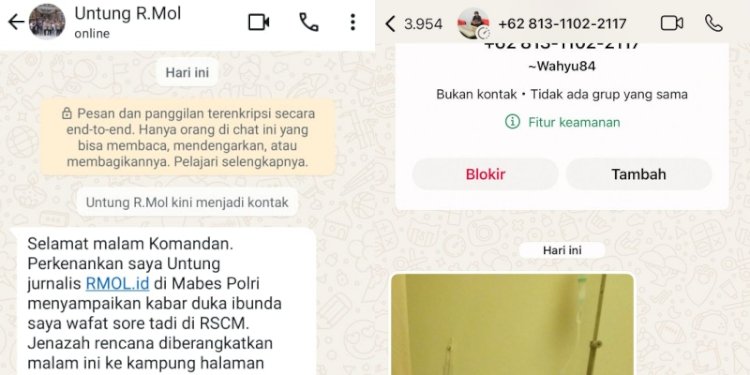 Dugaan penipuan orang tidak dikenal mengaku wartawan RMOL/RMOL