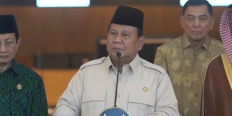 Presiden Prabowo Subianto/Repro