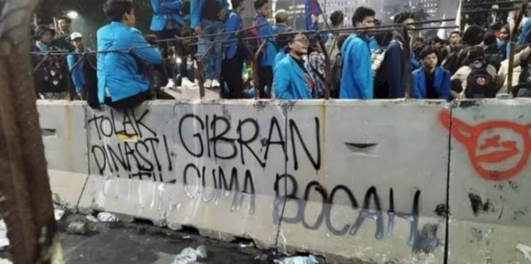 Demonstrasi mahasiswa/Ist