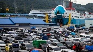 suasana di pelabuhan Merak / ist