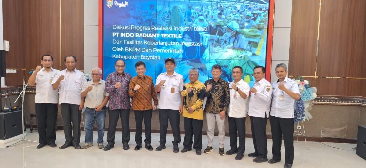 Pabrik garmen PT Indo Radian Tekstil  dipastikan tahun ini dapat segara beroperasi/Ist