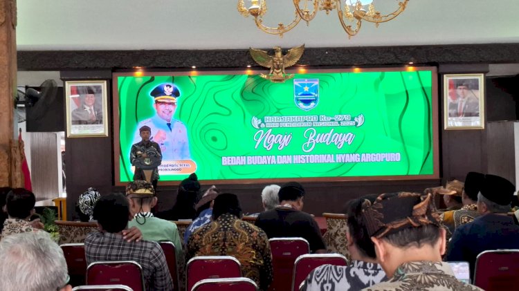 Bupati Probolinggo Gus Haris saat membuka Ngaji Budaya. /RMOL Jatim    