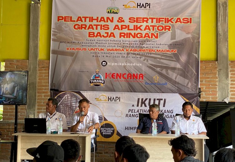 Pelatihan tukang pemasangan baja ringan di Madiun/ist