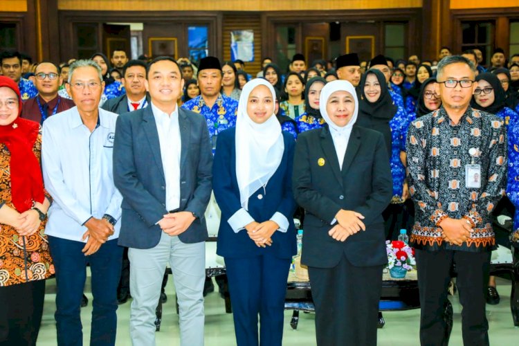 Khofifah usai membuka training Talent DNA-ESQ berbasis AI untuk guru BK/Ist
