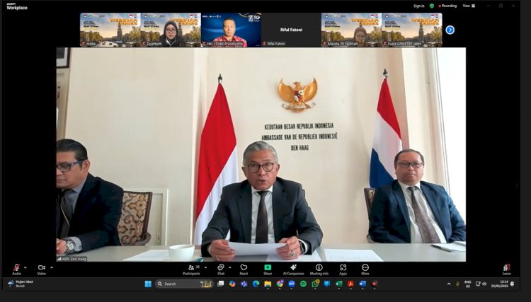 webinar internasional bertajuk ‘Investment Opportunity Ready to Offer – Netherlands Series’,