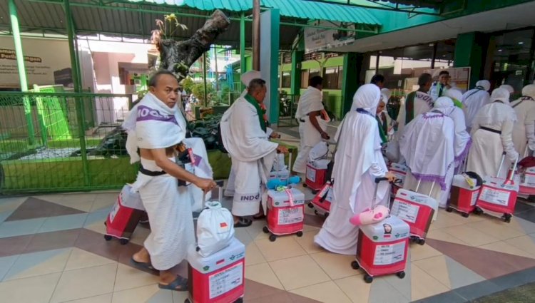 Ilustrasi jemaah haji Embarkasi Surabaya 