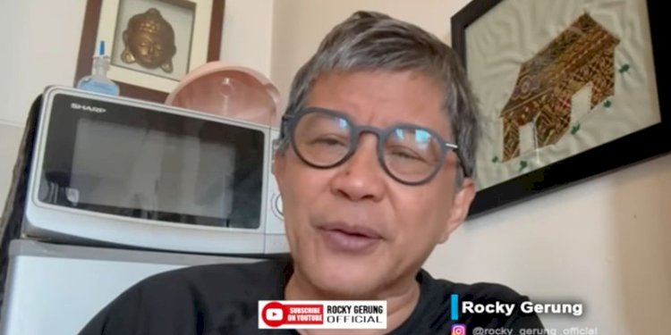 Tangkapan layar Rocky Gerung/RMOL